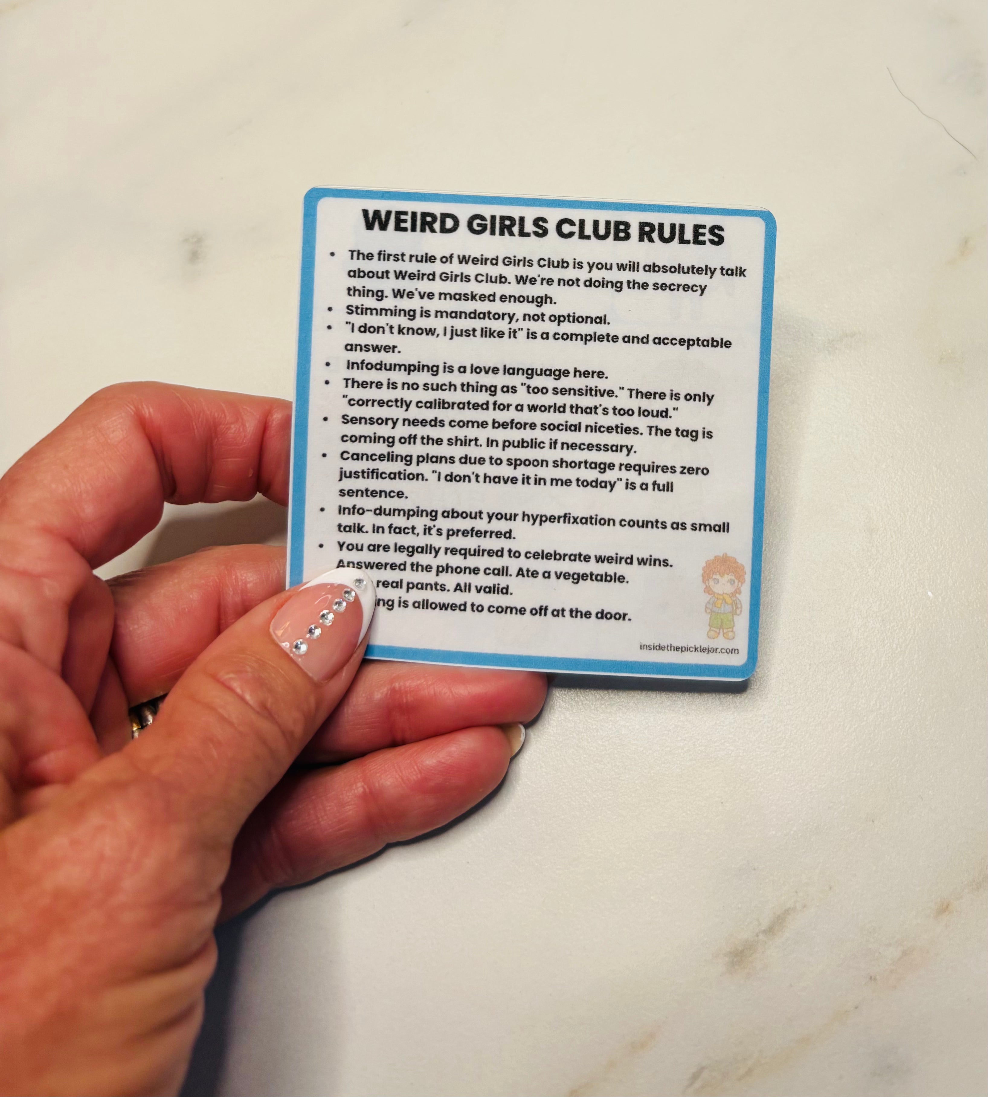 Weird Girls Club Membership Packet