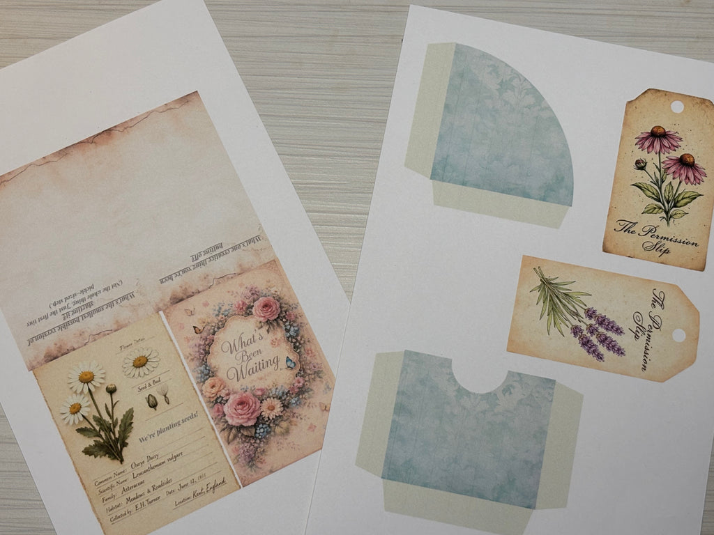 Permission to Begin - A Creative Year Zine | Month 1 (Physical Packet)