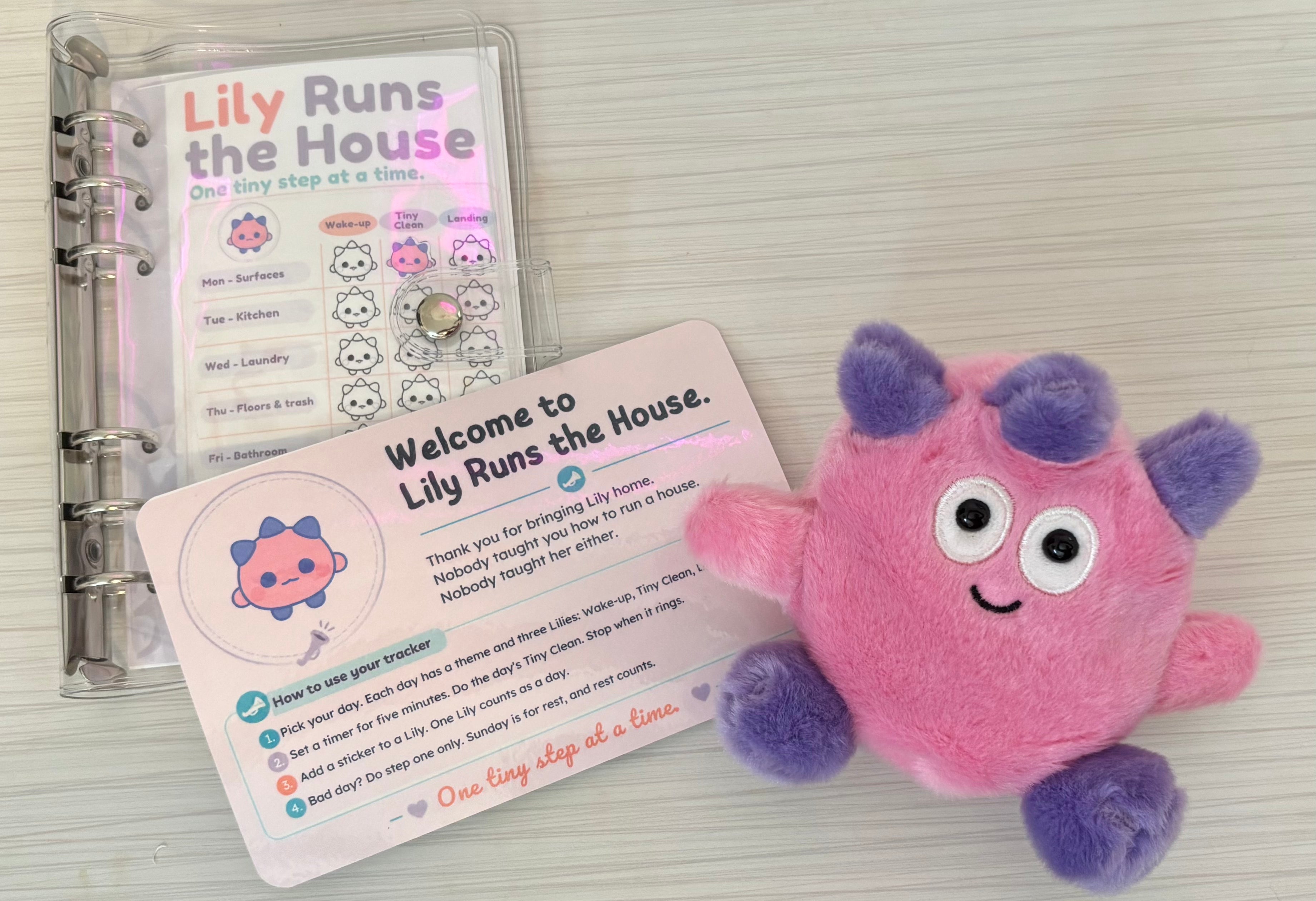 Lily Runs the House: Weekly Cleaning Tracker for Neurodivergent Brains