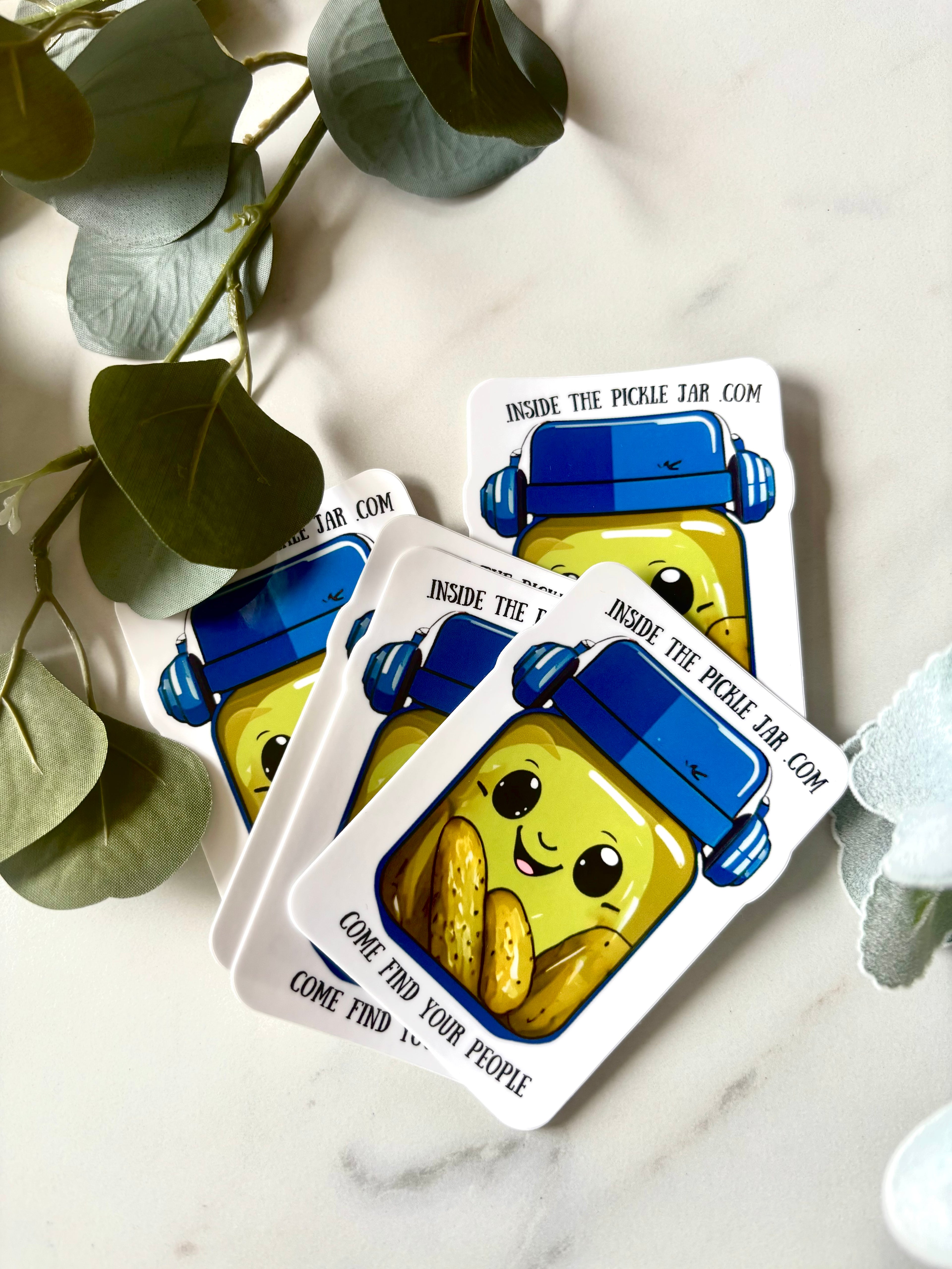 The Pickle Jar Sticker - Come Find Your People 🥒💚 image 4