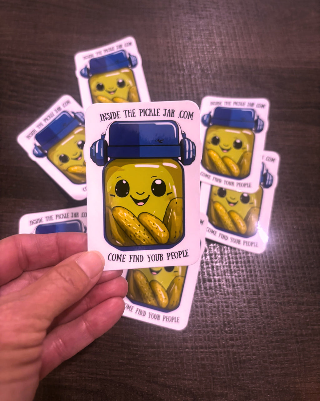 The Pickle Jar Sticker - Come Find Your People 🥒💚 image 2