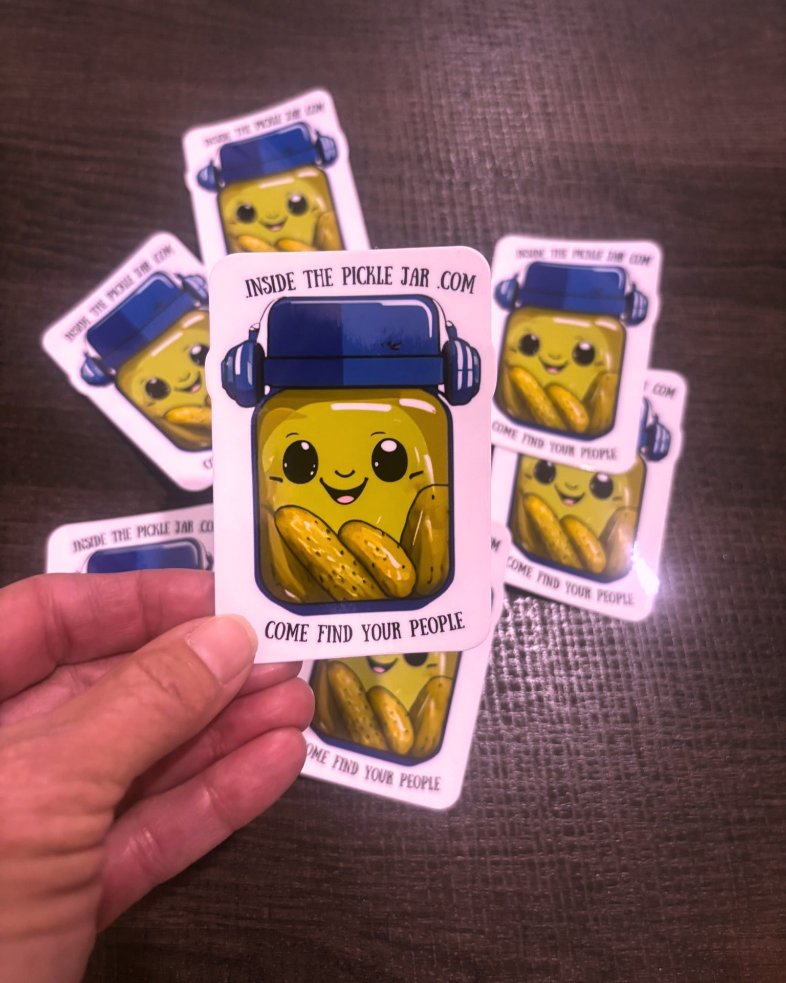 The Pickle Jar Sticker - Come Find Your People 🥒💚 image 2