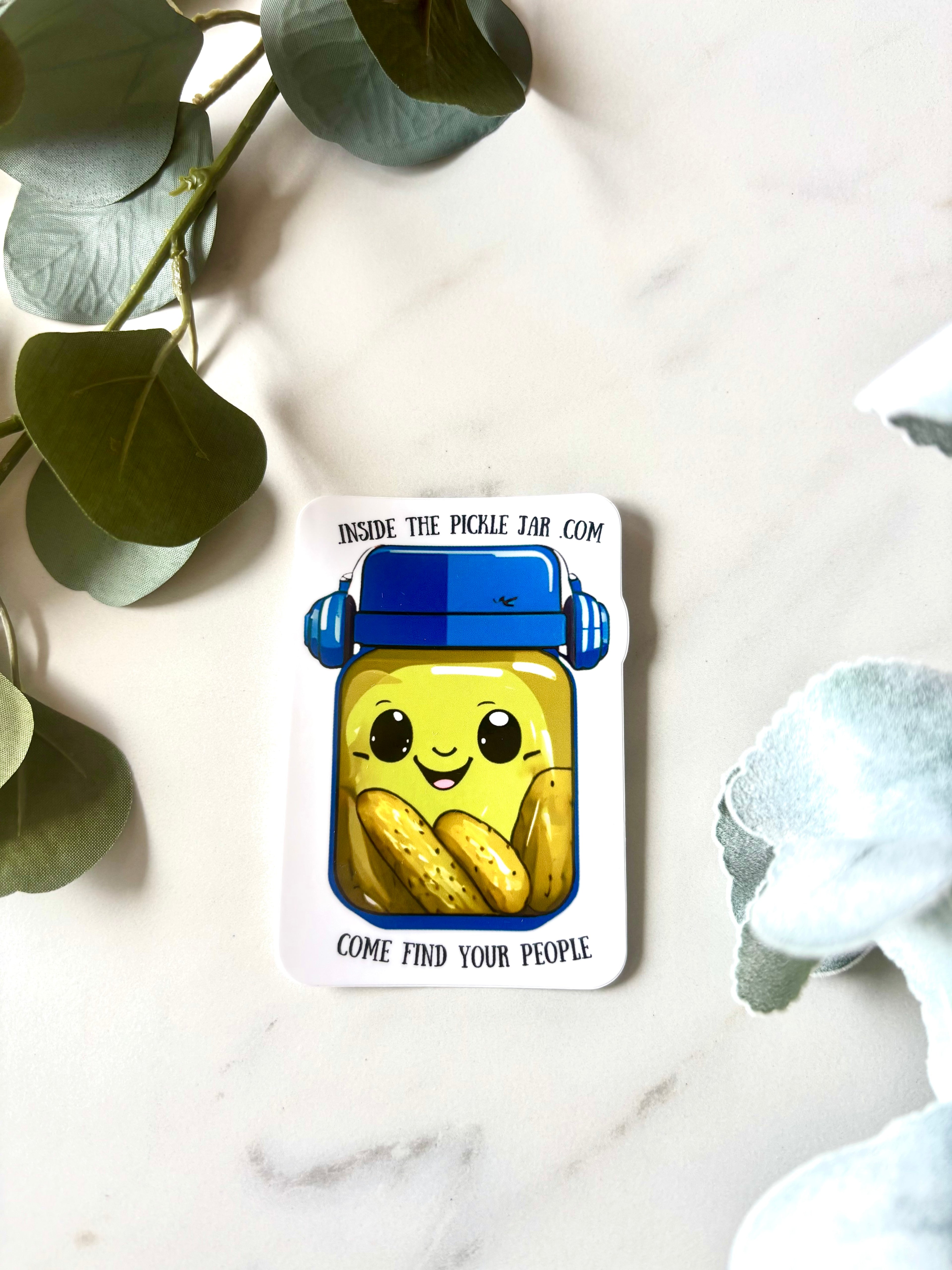 The Pickle Jar Sticker - Come Find Your People 🥒💚 image 3